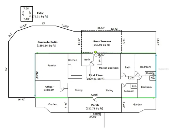 Sketch of the Main House