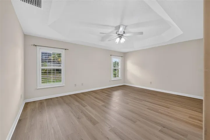 Primary Bedroom with Plantation Shutters