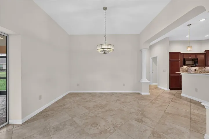 Dining Room with Tile Flooring