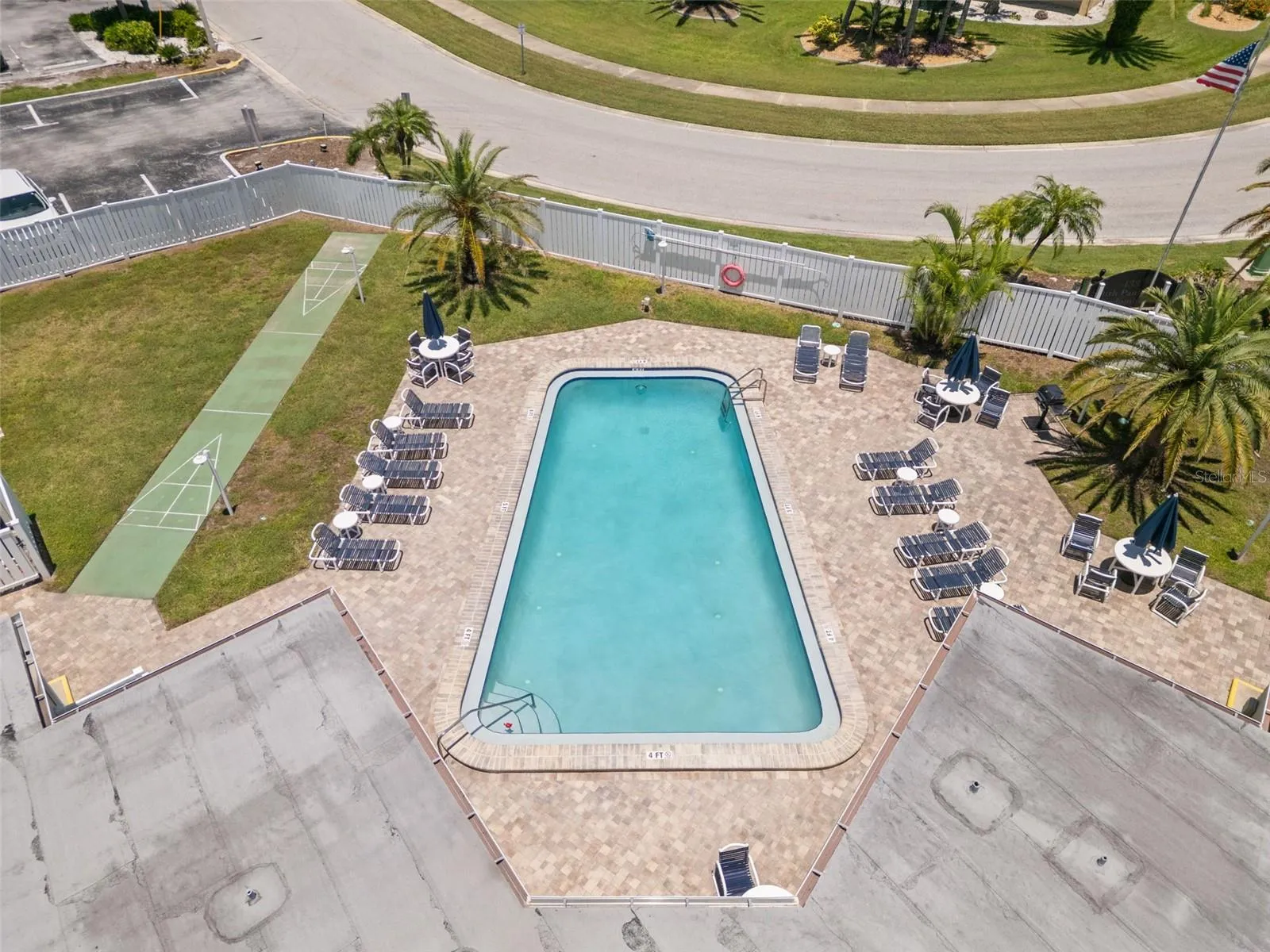 Heated pool gated