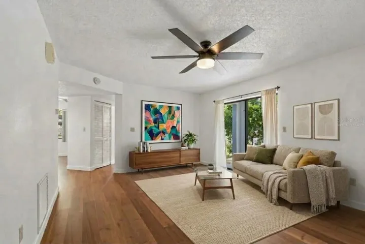Virtually Staged Living Room