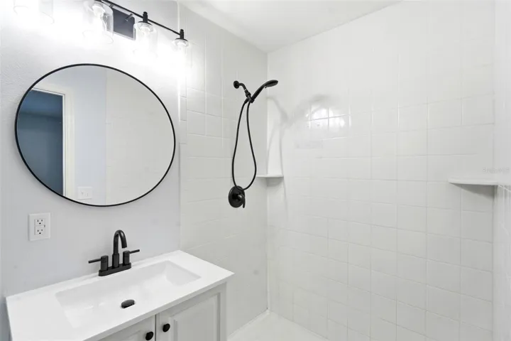 Primary Bath, renovated, garden tub, walk in shower, updated toilet, vanity