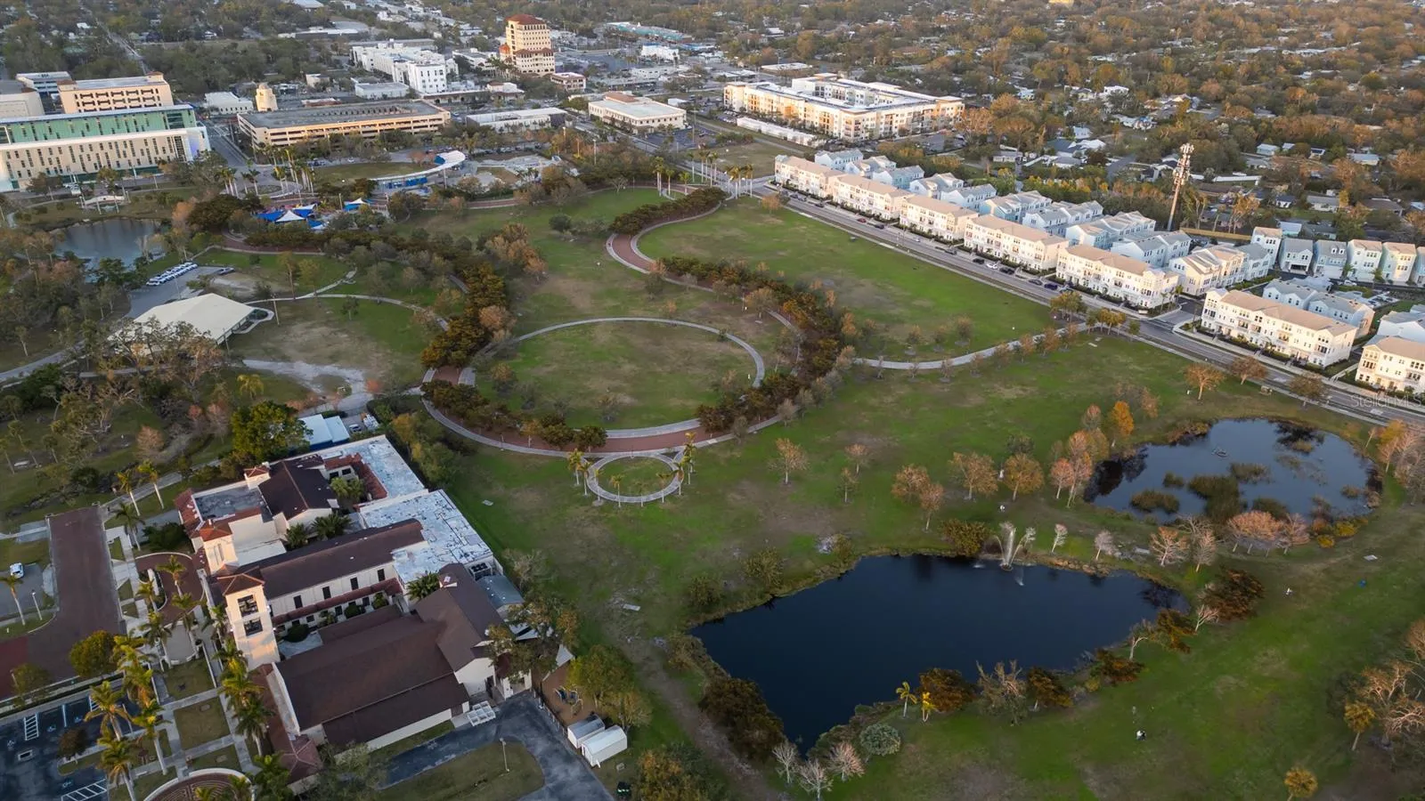 29-acre Payne Park is directly across the street from Payne Park Village.
