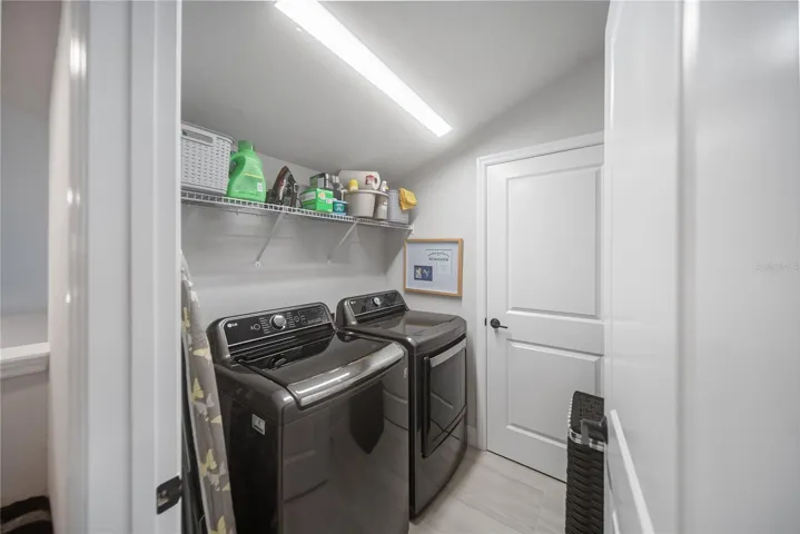 Laundry room on the upper floor.