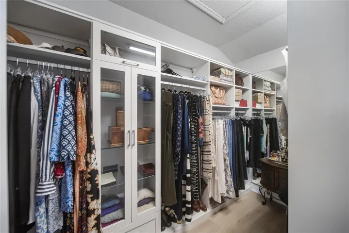 Customized primary closet