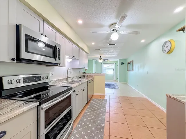 Newer appliances Stainless steel .