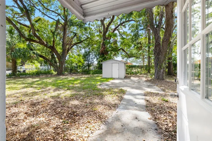 Backyard Patio &amp; Shed