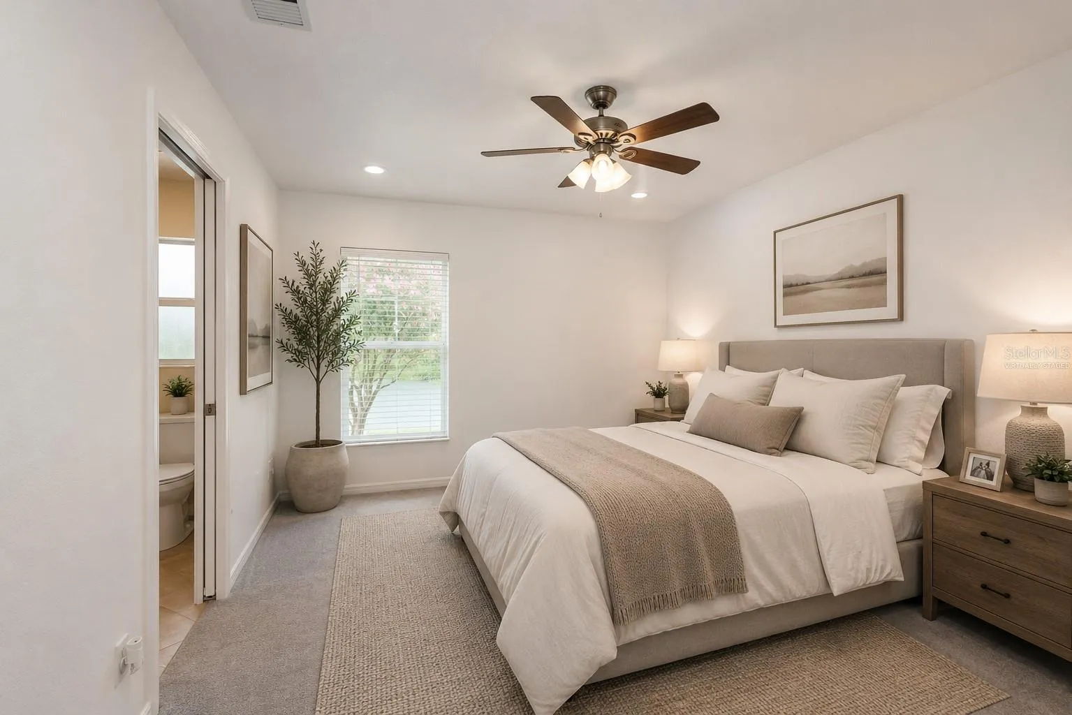 Primary Bedroom - virtually staged