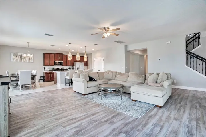 Family Room - Open To Kitchn