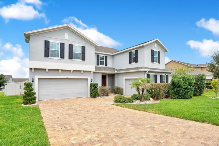 Front View - Three Car Garage