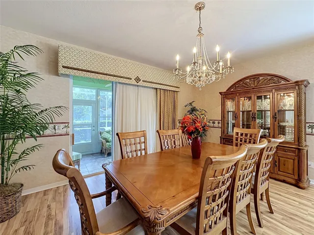 Dining Room w/ view to back