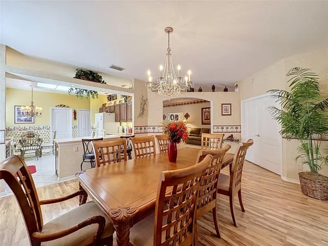 Dining Room w/view into kitchen