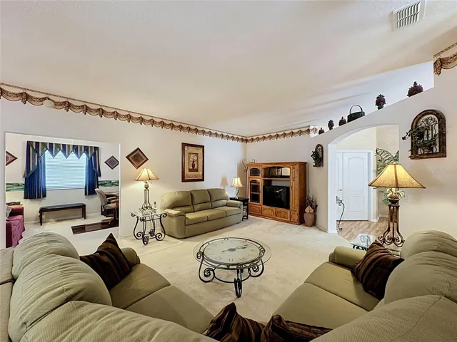 Den is off the Great room