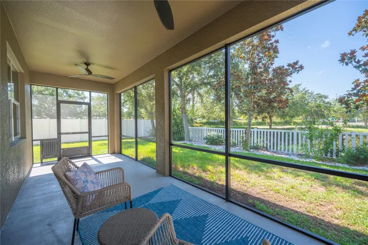 Lanai screened and covered