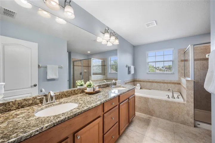 Primary Bathroom with Double Sinks
