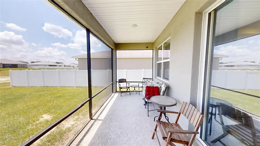 SCREENED BACK PATIO