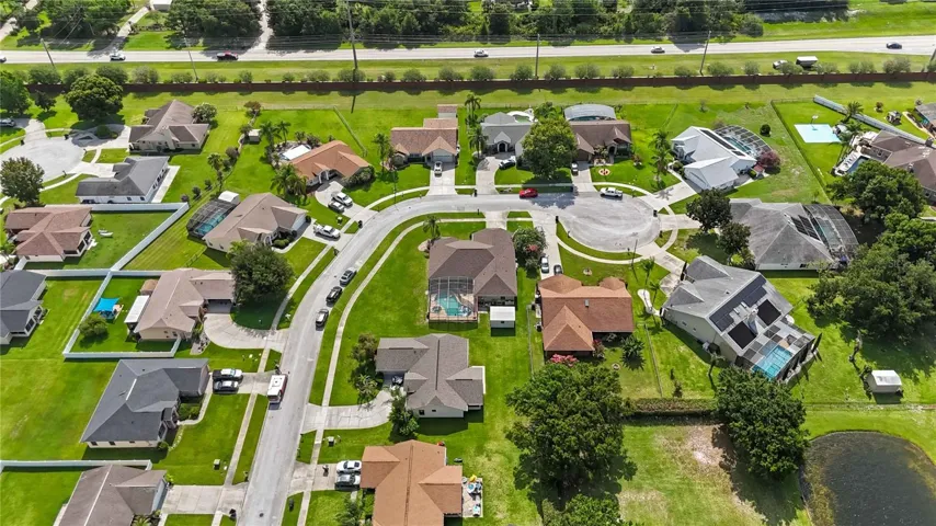 Aerial to Canoe Creek Road