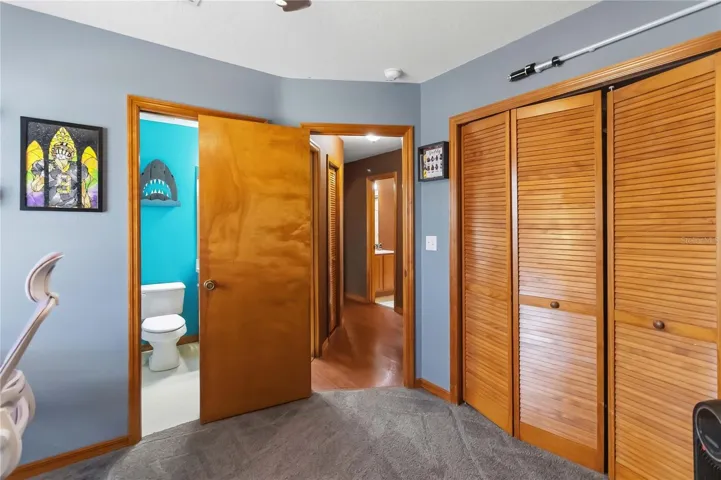 Bedroom 4 with access to Hallway and Pool Bath