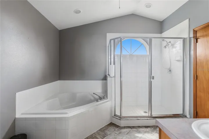 Primary Bath: Garden Tub and Separate Shower