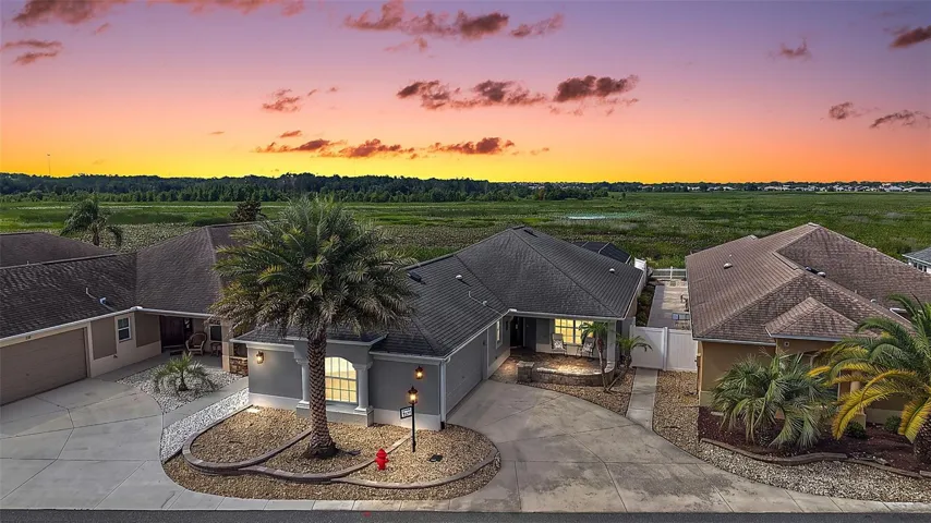 Twilight Front Elevation