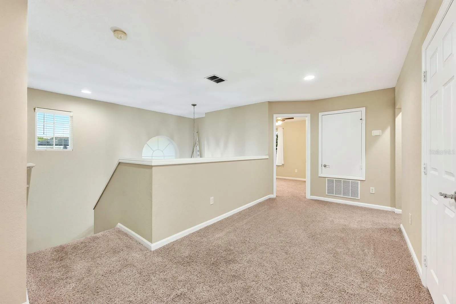 Loft at the top of the stairs.