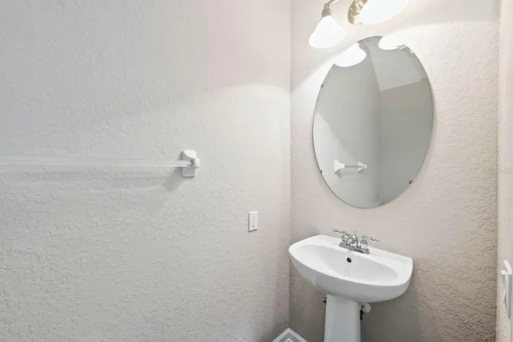 Convenient main floor guest bath.