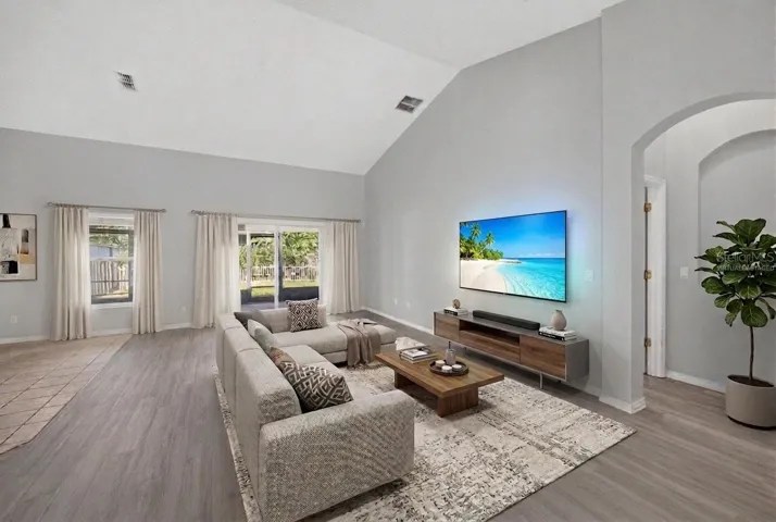 Family Room- Virtually Staged