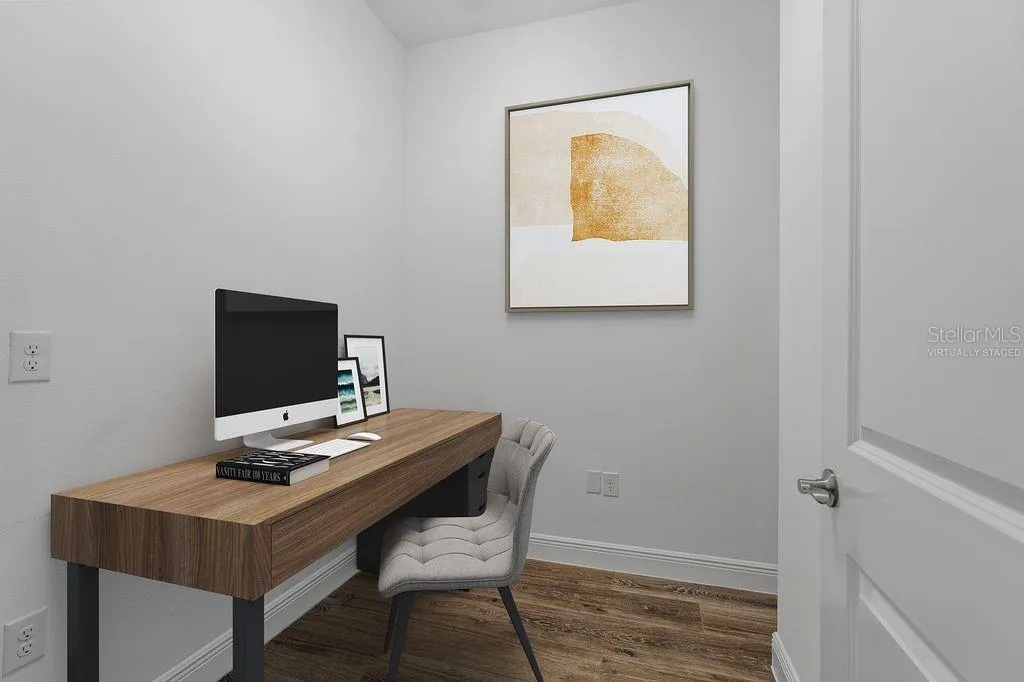 Virtually staged office