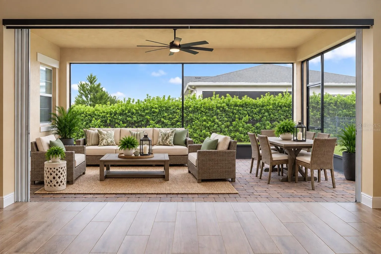 Virtually Staged Lanai