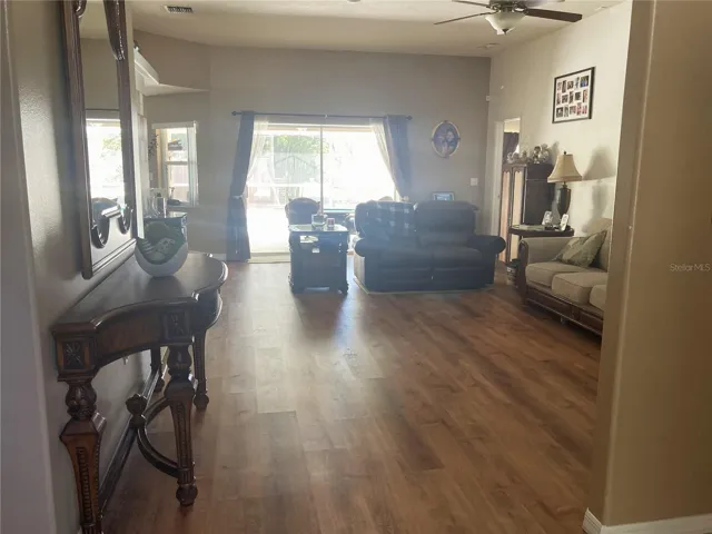 View of Living Room from Front Door