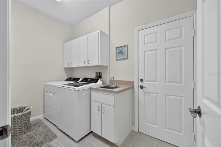 Inside laundry room. Enter from kitchen or garage