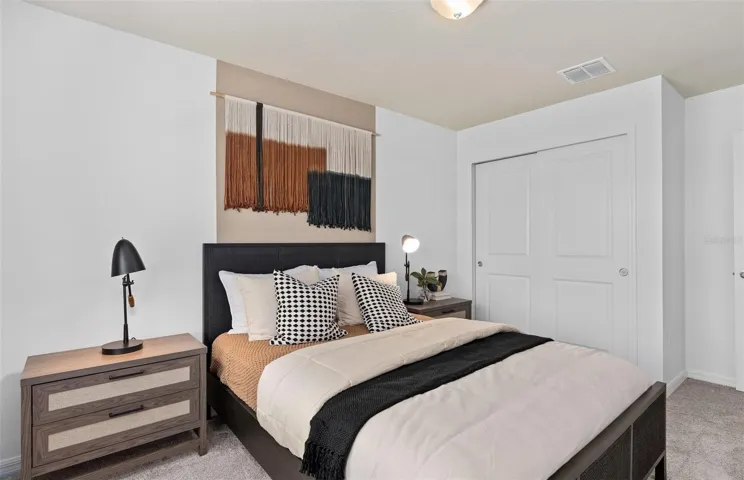 Model Home Design Only. Pictures and furnishings are for illustrative purposes only. Elevations, colors and options may vary. Furniture is for model home staging only.