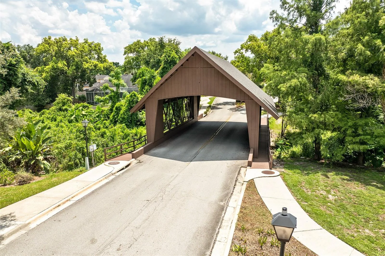 Country Creek's signature covered bridge