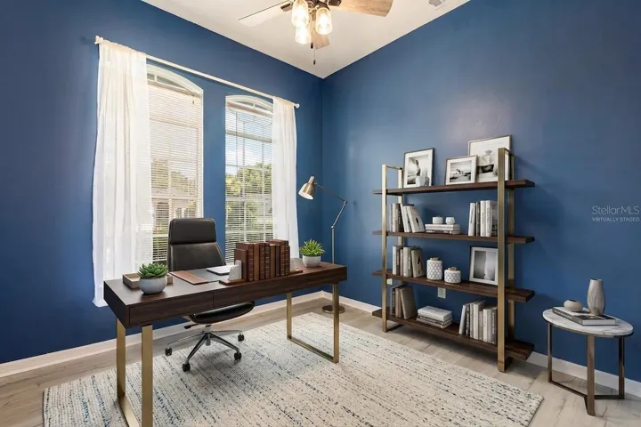 Virtually staged office