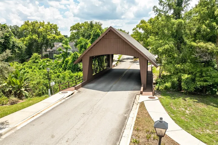 Country Creek's signature covered bridge
