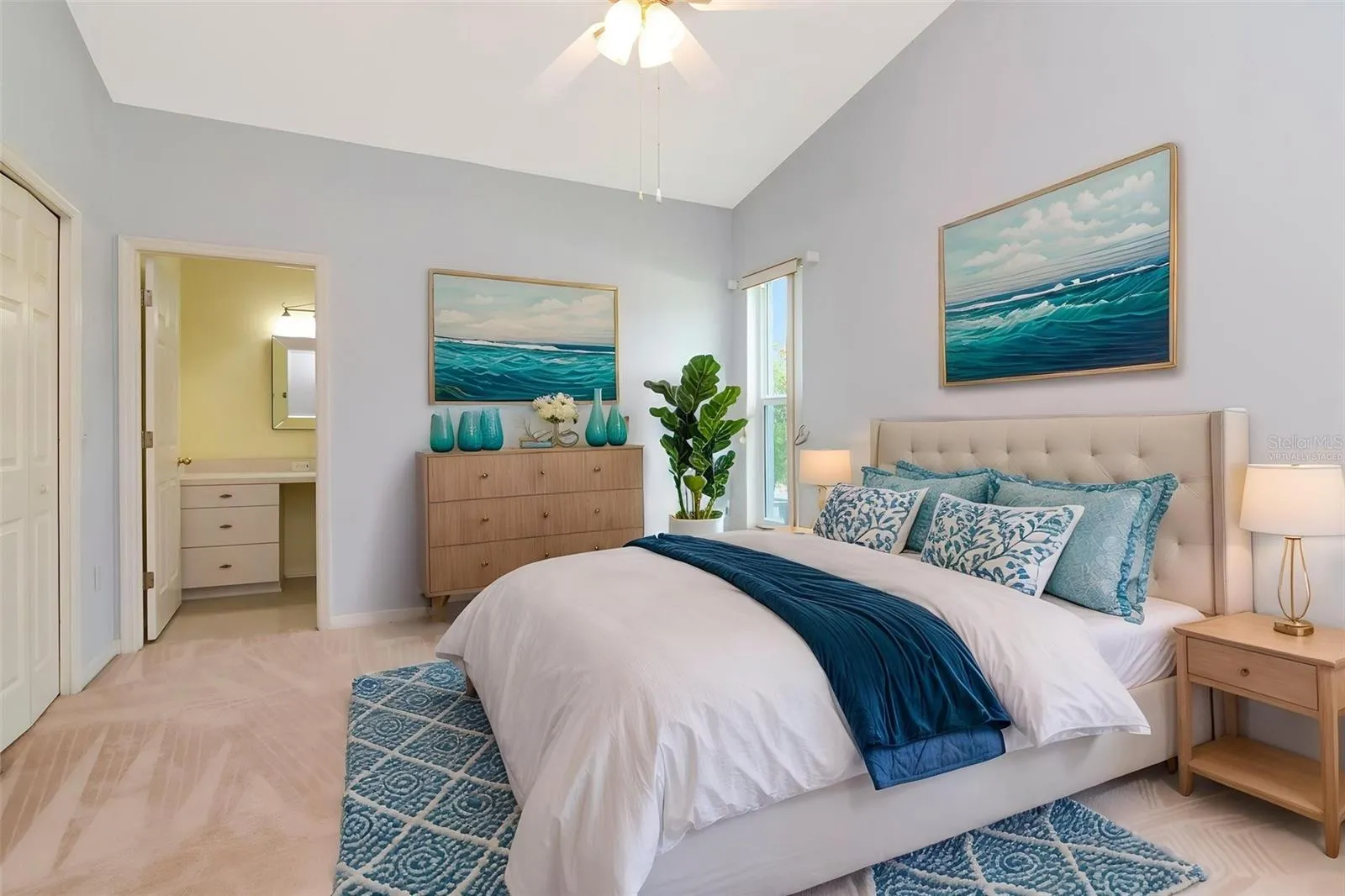 Primary Bedroom Virtually Staged