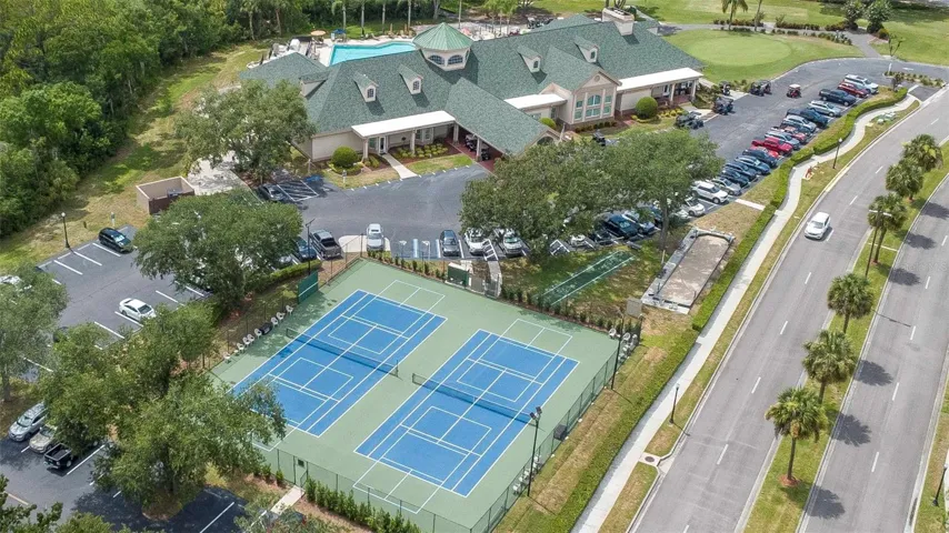 Tennis and Pickleball Courts Drone Overview
