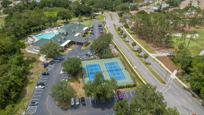 Tennis and Pickleball Courts Drone Overview