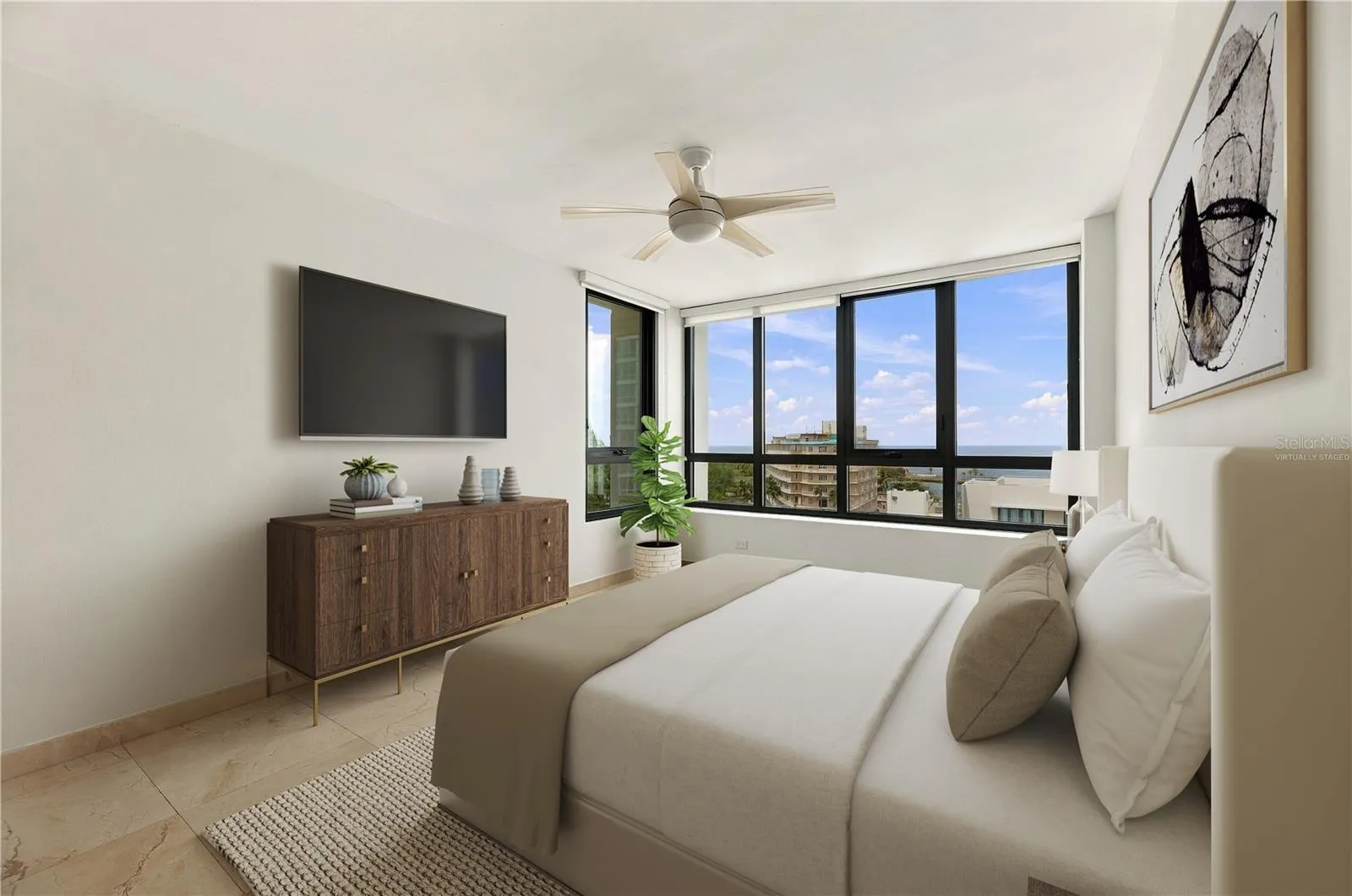 Guest Bedroom - This image has been virtually staged and does not reflect the current state of the property.