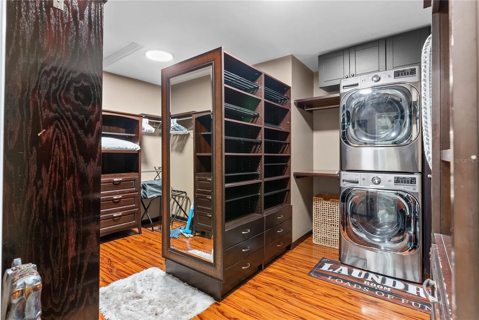 Walk-In Wardrobe with Private Laundry