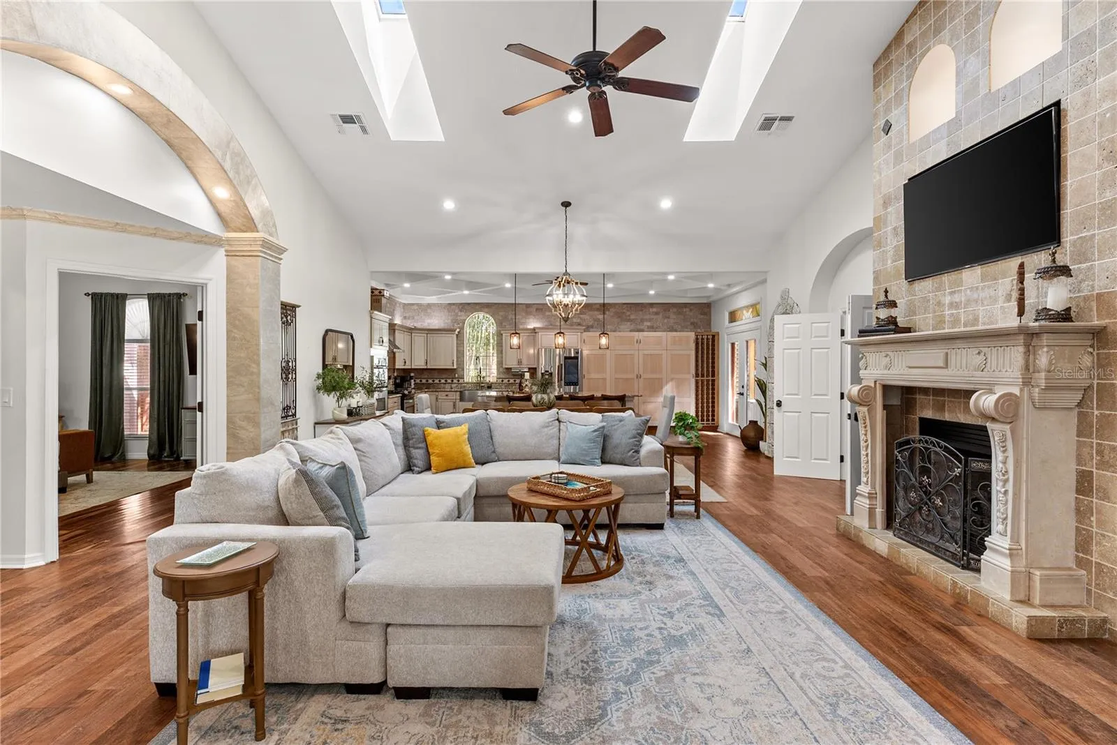 Living Room with Gas Fireplace