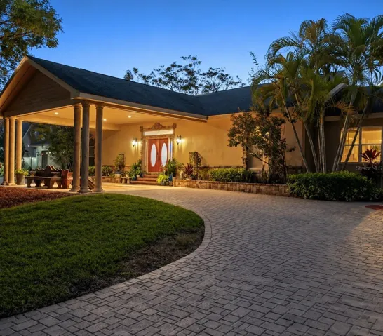 Front Exterior at Twilight