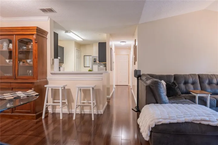 Living Area looking into Hallway