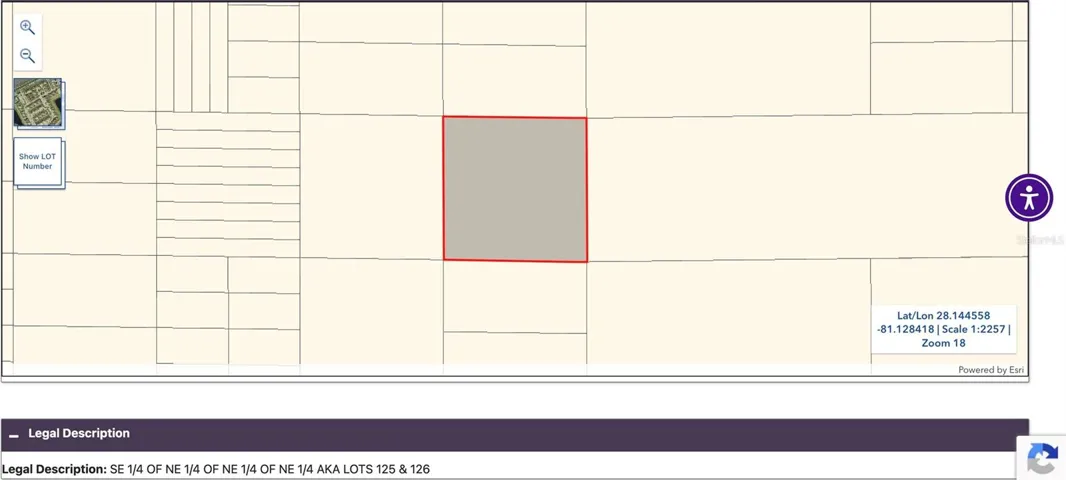 MLS#S5152699 Lot 125 & 126 map view