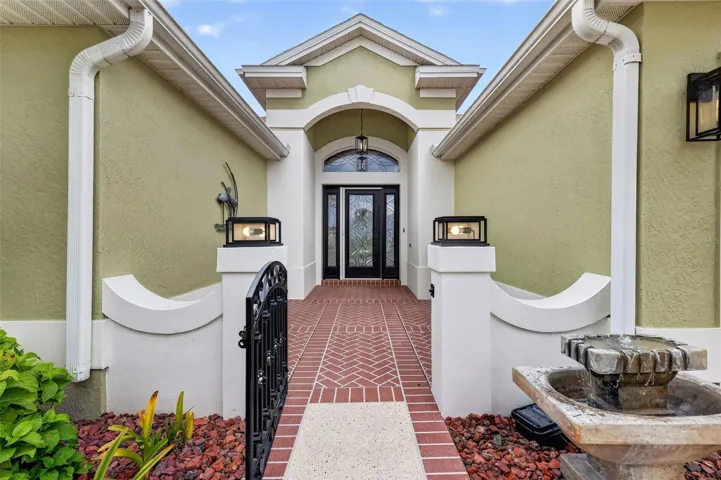 Front Entry and Gated Courtyard