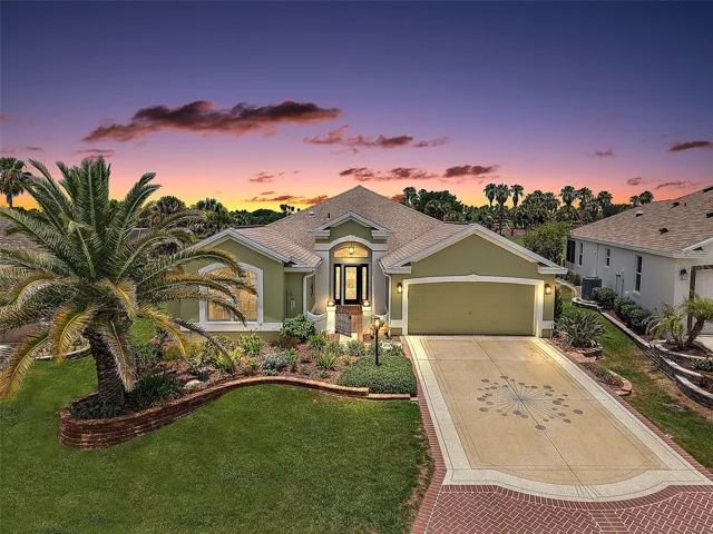 Twilight Front Elevation