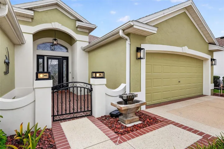 Front Entry and Gated Courtyard
