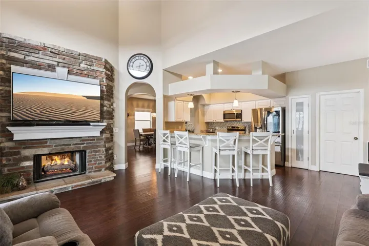 Double Sided Fireplace