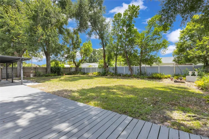 A huge backyard ready for your dream pool.