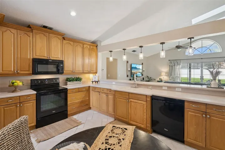 Never feel alone while you cook in your Kitchen with plenty of counter space that overlooks the Family Room